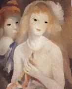 Marie Laurencin Two girl holding the bugle oil painting artist